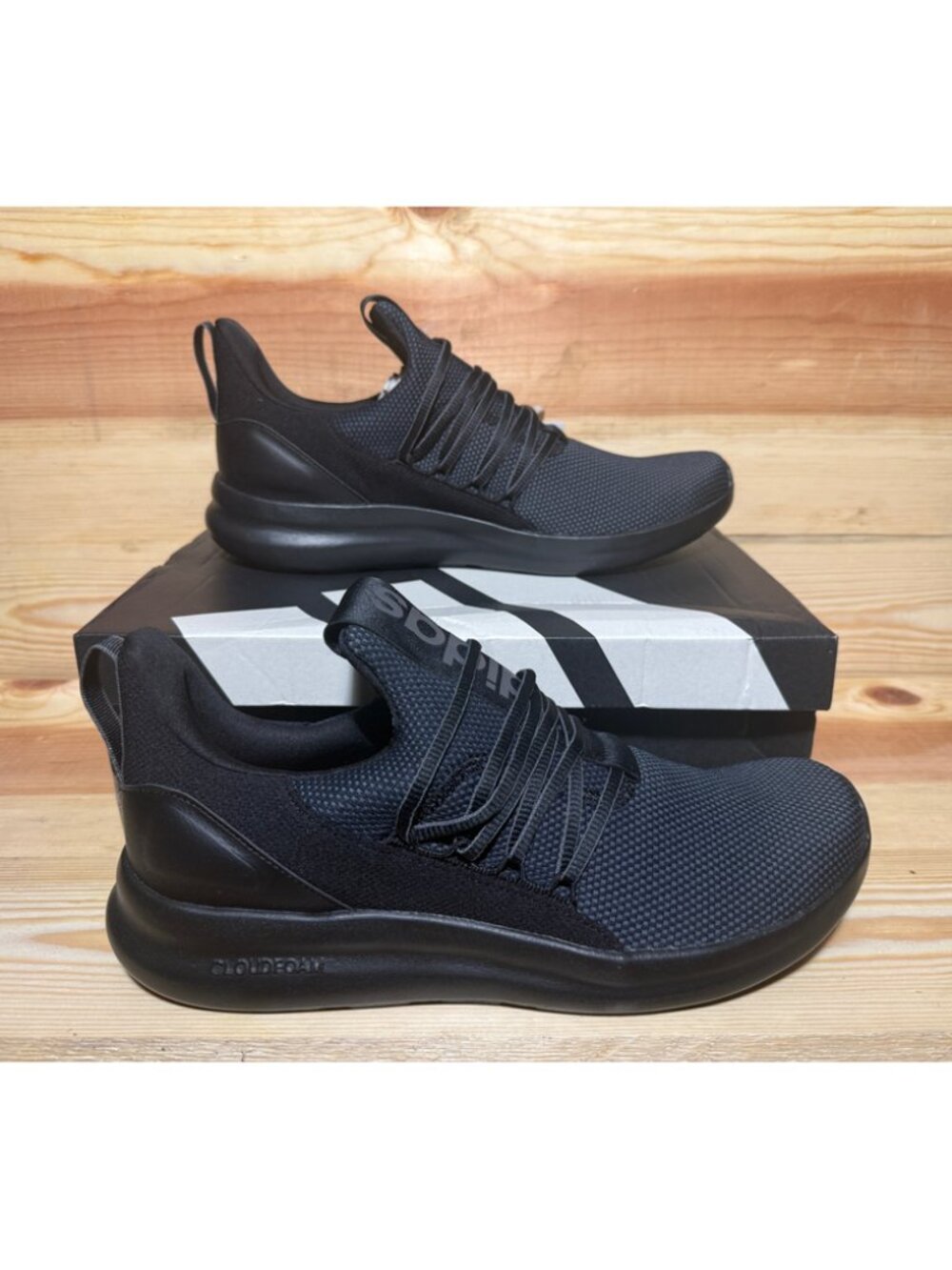 adidas Lite Racer Adapt 7.0 IE6327 Men’s Size 12 Black Cloudfoam Sneakers